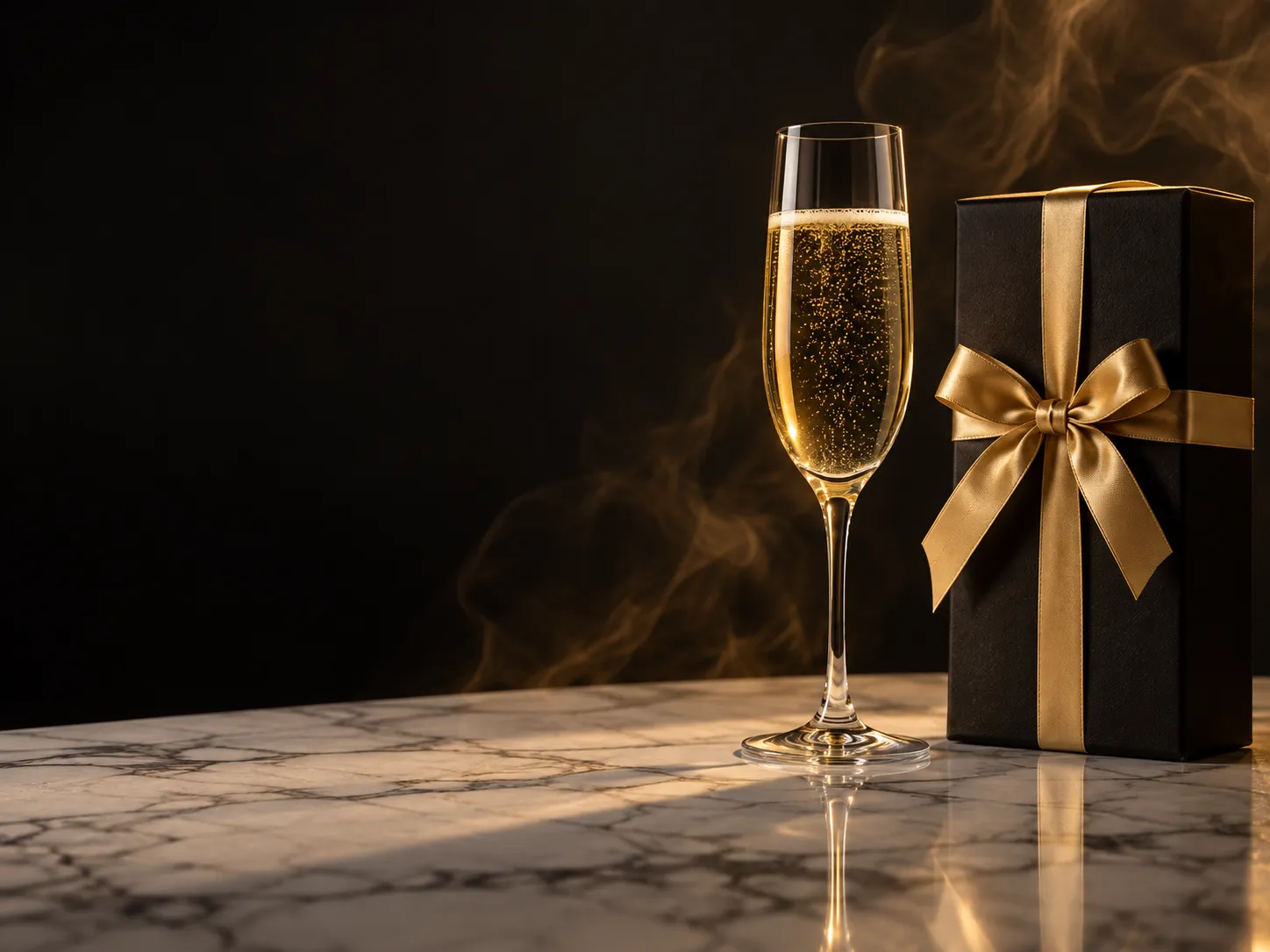 Champagne still life marking the weekly Here2Win reload promotions